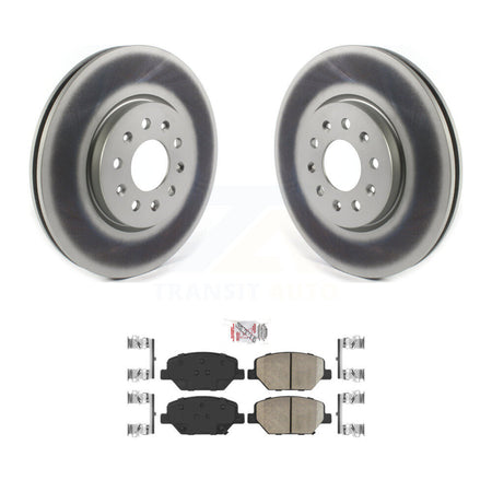 Front Coated Brake Rotor Ceramic Pad Kit For Chevrolet Equinox GMC Terrain Buick Envision KGA-100066