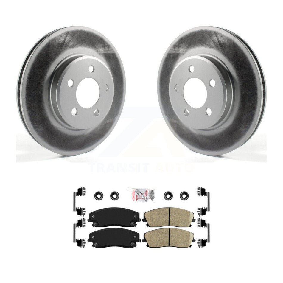 Front Coated Brake Rotor Ceramic Pad Kit For Dodge Chrysler 300 Charger Challenger Magnum KGA-100081