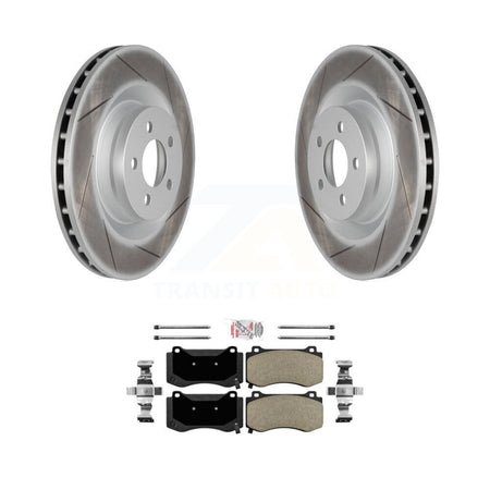 Front Coated Brake Rotors Semi-Metallic Pad Kit For Dodge Charger Chrysler 300 Challenger KGA-100084