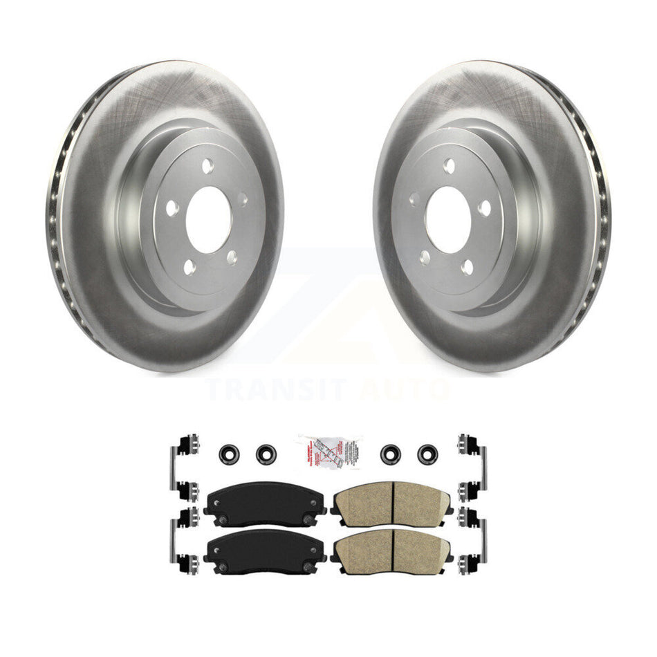 Front Coat Brake Rotors Ceramic Pad Kit For Dodge Charger With 345mm Diameter Rotor KGA-100086