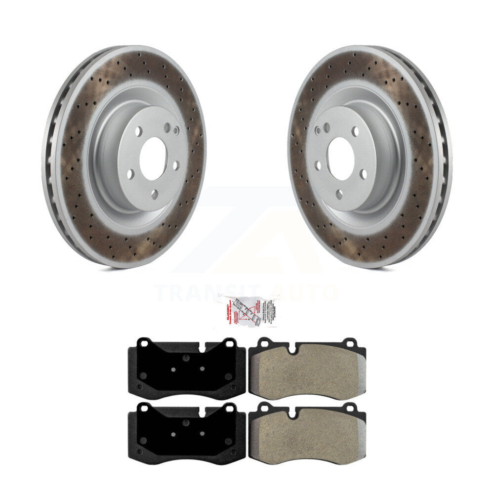 Front Coat Brake Rotor Semi-Metallic Pad Kit For Mercedes-Benz S550 S450 SL550 CL550 S350 KGA-100106