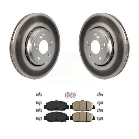 Front Coat Brake Rotor Ceramic Pad Kit For Honda Accord Hybrid EX-L Touring KGA-100121