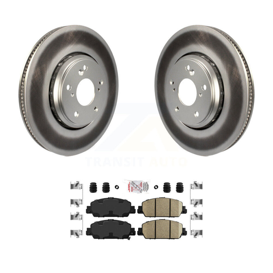 Front Coat Brake Rotor Ceramic Pad Kit For Honda Accord Hybrid EX-L Touring KGA-100122