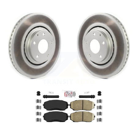 Front Coated Disc Brake Rotors And Ceramic Pads Kit For Mazda CX-5 CX-9 KGA-100135