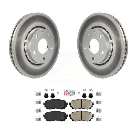 Front Coated Disc Brake Rotor & Ceramic Pad Kit For 2019-2021 Mazda 6 Naturally Aspirated KGA-100138