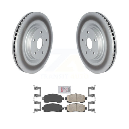 Front Coated Brake Rotor Ceramic Pad Kit For Subaru Forester Outback Crosstrek WRX Legacy KGA-100193