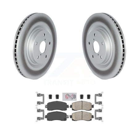 Front Coated Brake Rotor Ceramic Pad Kit For Subaru Forester Outback Crosstrek WRX Legacy KGA-100194