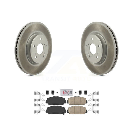 Front Coated Disc Brake Rotors And Ceramic Pads Kit For Honda CR-V HR-V KGA-100195