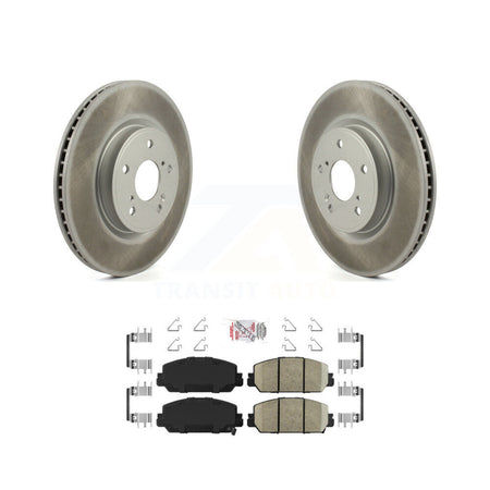 Front Coated Disc Brake Rotors And Ceramic Pads Kit For Honda CR-V HR-V KGA-100196