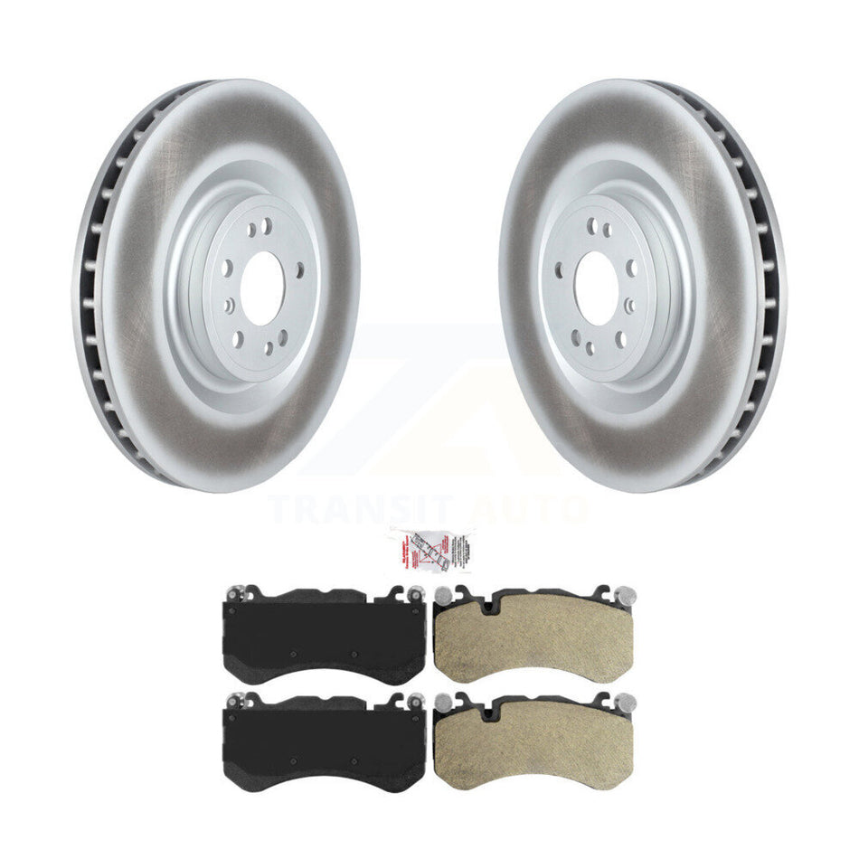 Front Coated Disc Brake Rotors And Semi-Metallic Pads Kit For Mercedes-Benz ML63 AMG KGA-100245