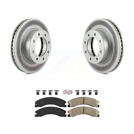 Front Coated Disc Brake Rotor & Ceramic Pad Kit For 2012-2021 Nissan NV2500 NV3500 NV1500 KGA-100261
