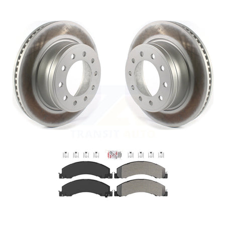 Front Coat Brake Rotor Semi-Metallic Pad Kit For Ram Dodge Sterling Truck 4500 5500 45 55 KGA-100279