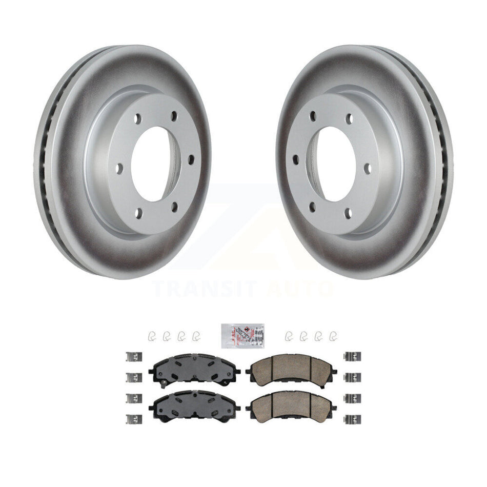 Front Coated Disc Brake Rotors And Ceramic Pads Kit For Ford Ranger Bronco KGA-100280