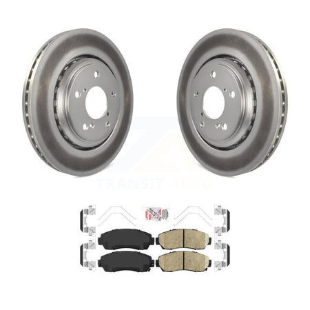Front Coated Disc Brake Rotors And Ceramic Pads Kit For Honda Odyssey Passport KGA-100282
