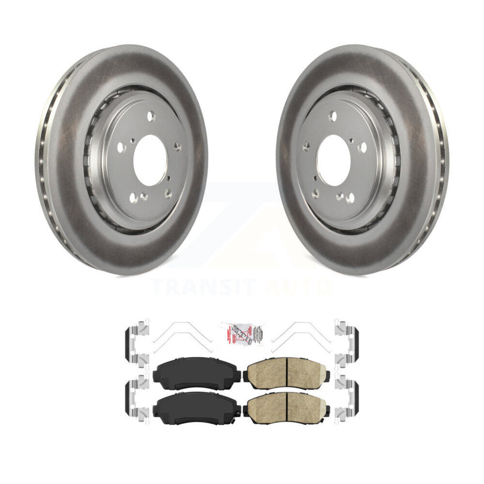 Front Coated Disc Brake Rotors And Ceramic Pads Kit For Honda Odyssey Passport KGA-100282