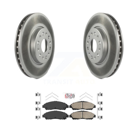 Front Coated Brake Rotor & Ceramic Pad Kit For Chevrolet Traverse GMC Acadia Blazer Buick KGA-100290