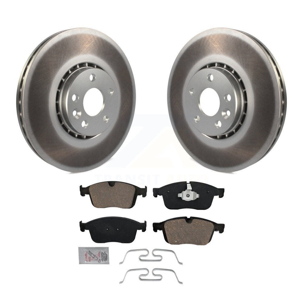 Front Coat Brake Rotors Ceramic Pad Kit For 17 Volvo XC60 With 328mm Diameter Rotor KGA-100306