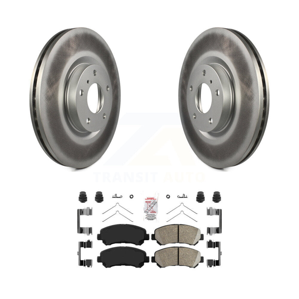 Front Coated Disc Brake Rotors And Ceramic Pads Kit For Nissan Maxima KGA-100310