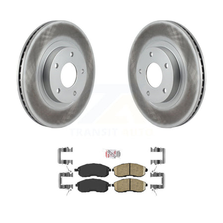 Front Coated Disc Brake Rotors And Ceramic Pads Kit For 2002-2003 Nissan Maxima KGA-100318