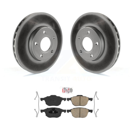 Front Coated Disc Brake Rotors And Ceramic Pads Kit For Ford Focus C-Max KGA-100350