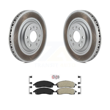 Front Coated Disc Brake Rotors And Semi-Metallic Pads Kit For 2004-2009 Cadillac SRX KGA-100370