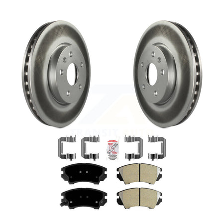Front Coated Disc Brake Rotors And Semi-Metallic Pad Kit For Chevrolet Camaro GMC Terrain KGA-100374