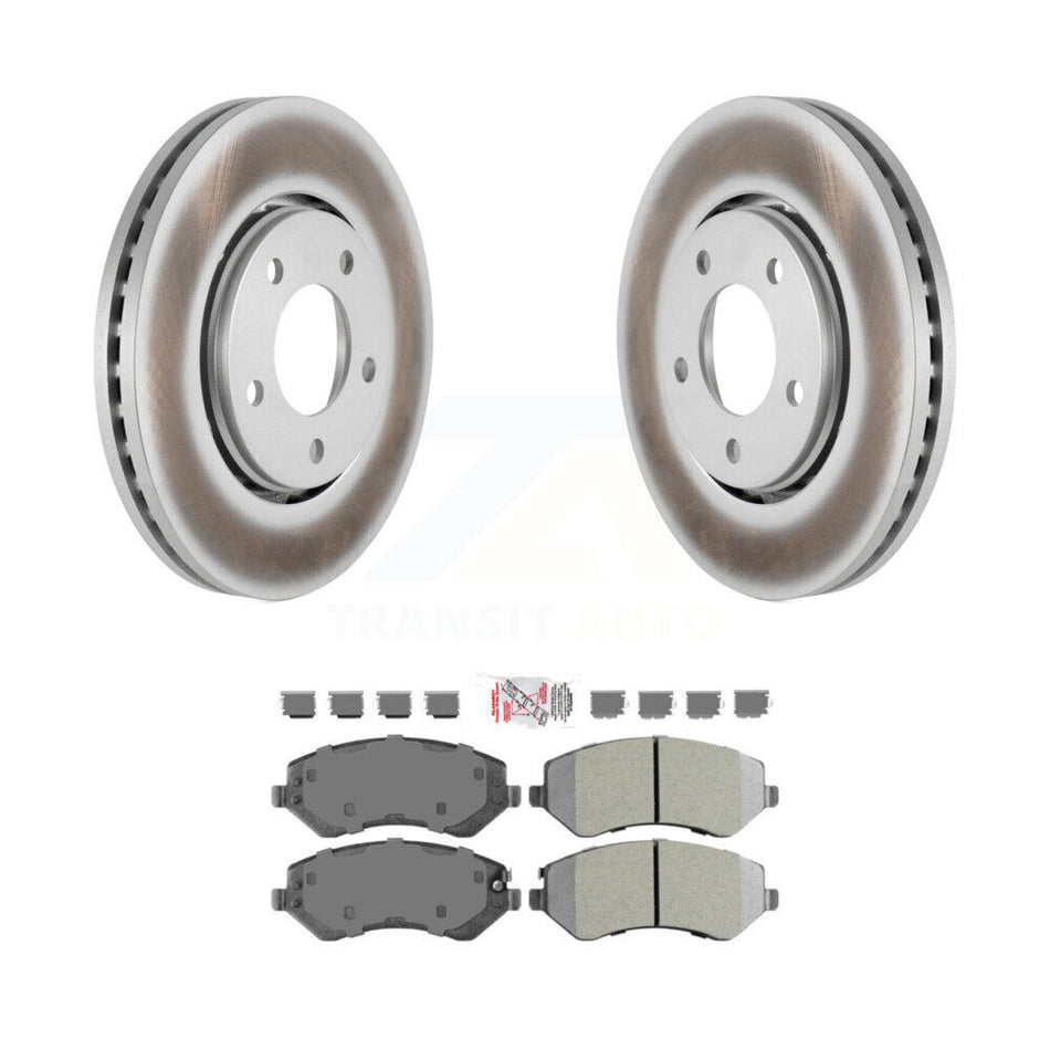 Front Coat Disc Brake Rotor Semi-Metallic Pad Kit For Dodge Caravan Grand Chrysler Town & KGA-100381