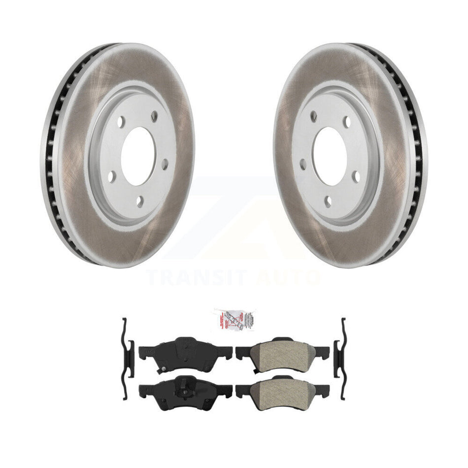 Front Coat Disc Brake Rotor Semi-Metallic Pad Kit For Dodge Grand Caravan Chrysler Town & KGA-100383