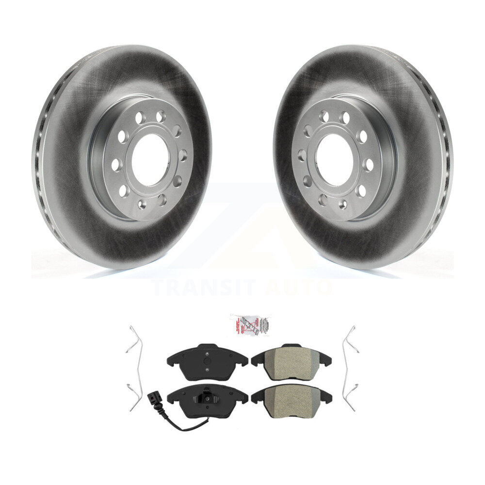 Front Coat Brake Rotor Semi-Metallic Pad Kit For Volkswagen Jetta Golf Beetle Rabbit Audi KGA-100395