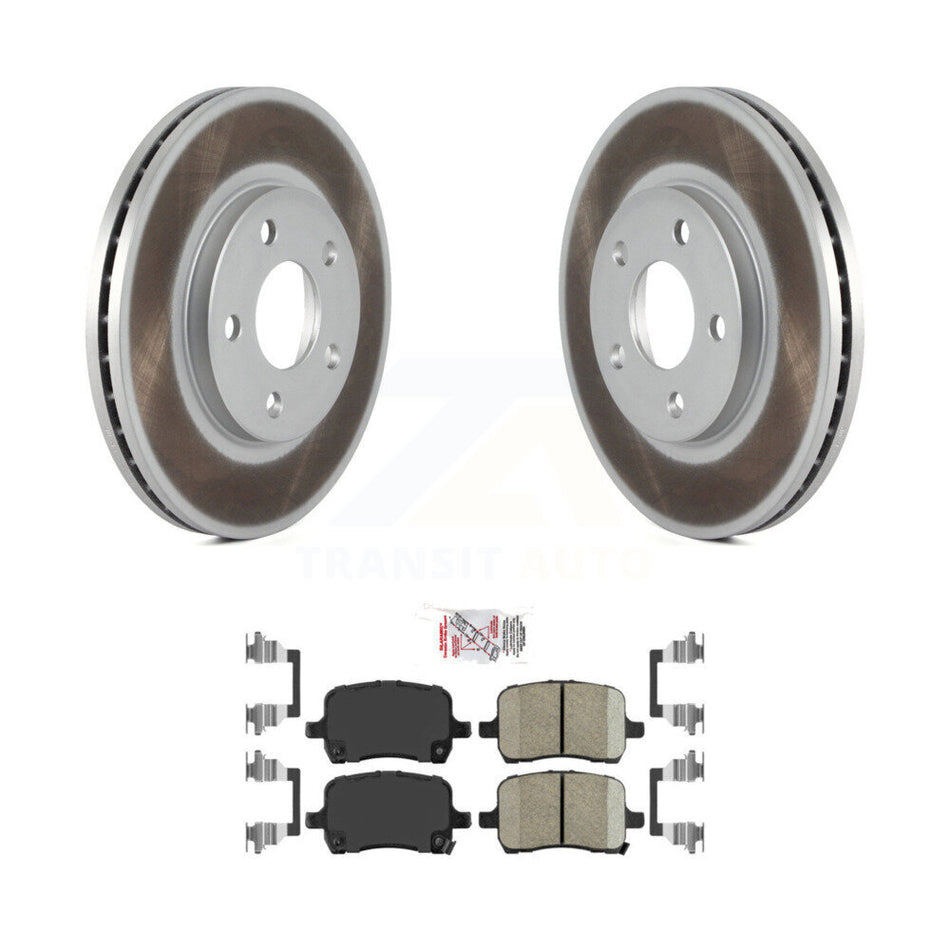 Front Coated Disc Brake Rotors And Ceramic Pads Kit For Chevrolet Malibu KGA-100398