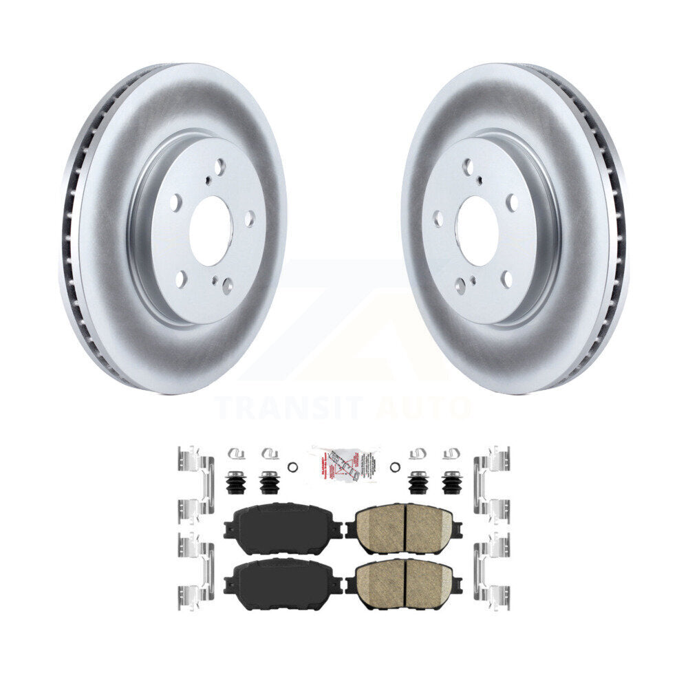 Front Coated Disc Brake Rotors And Ceramic Pads Kit For Toyota Camry KGA-100421