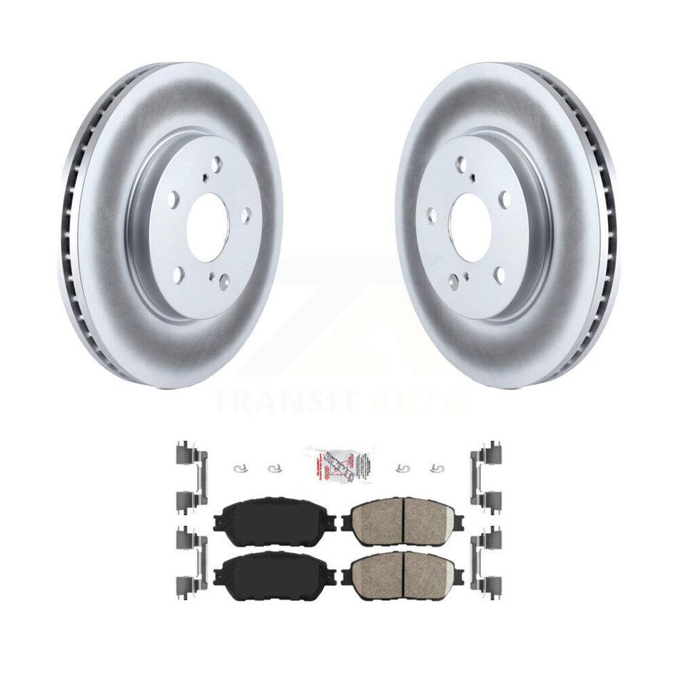 Front Coat Brake Rotors Ceramic Pad Kit For Toyota Sienna Camry Solara Avalon Lexus ES300 KGA-100422