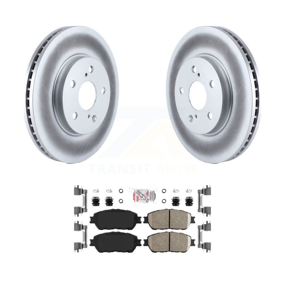 Front Coat Brake Rotors Ceramic Pad Kit For Toyota Sienna Camry Solara Avalon Lexus ES300 KGA-100423
