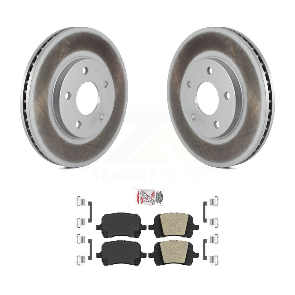 Front Coated Disc Brake Rotors And Ceramic Pads Kit For Chevrolet HHR KGA-100429