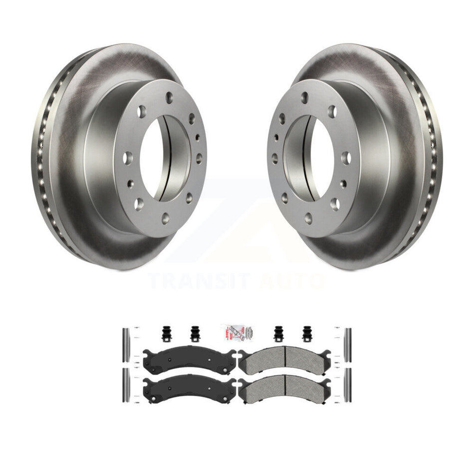 Front Coat Brake Rotor Semi-Metallic Pad Kit For GMC Chevrolet Savana 3500 Express Sierra KGA-100430