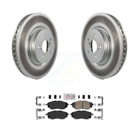 Front Coated Disc Brake Rotors And Ceramic Pads Kit For Subaru Forester Outback Legacy KGA-100448