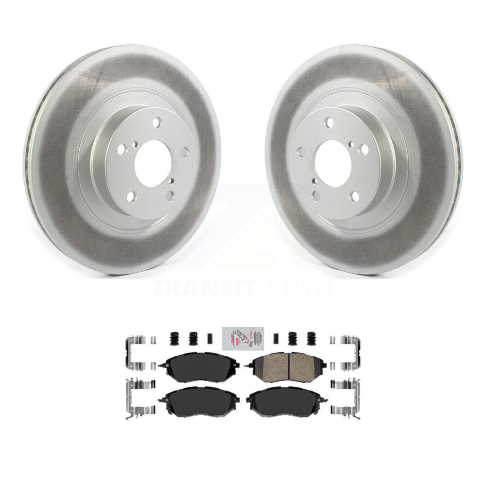 Front Coat Brake Rotors Ceramic Pad Kit For Subaru Legacy With 292mm Diameter Rotor KGA-100450