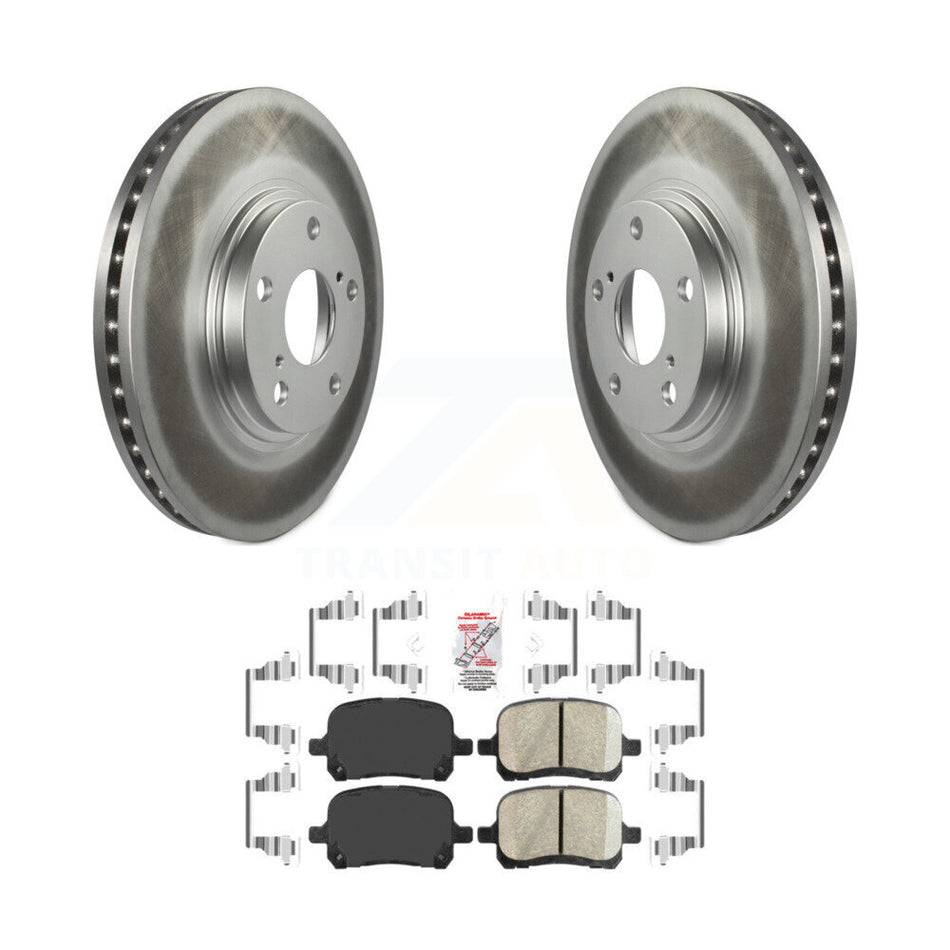 Front Coated Disc Brake Rotors And Ceramic Pads Kit For 1999-2001 Lexus RX300 KGA-100455