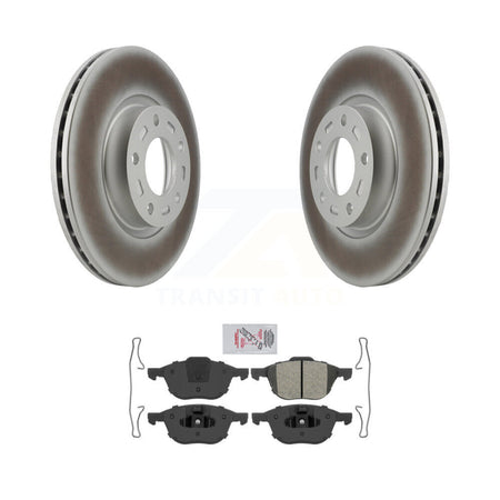 Front Coated Disc Brake Rotors And Semi-Metallic Pads Kit For Mazda 3 5 Sport KGA-100460