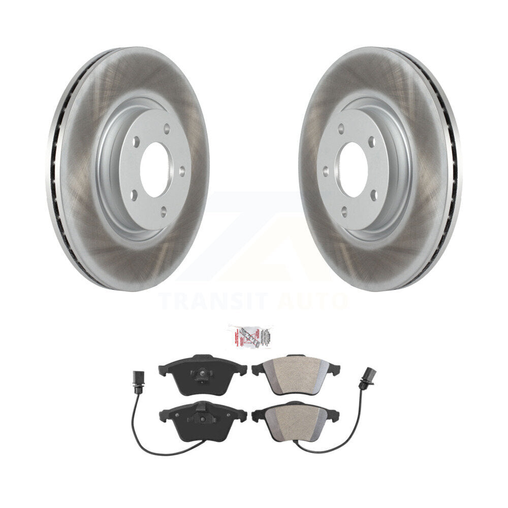 Front Coated Disc Brake Rotors And Semi-Metallic Pads Kit For Mazda 3 KGA-100461