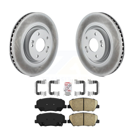 Front Coated Disc Brake Rotors And Ceramic Pads Kit For 2011-2015 Kia Optima 2.0L KGA-100471