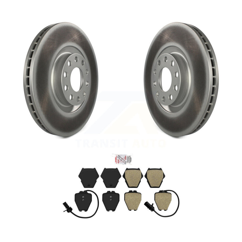 Front Coated Disc Brake Rotors And Semi-Metallic Pads Kit For Audi A4 Quattro S4 A6 S6 KGA-100503
