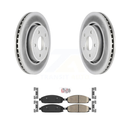 Front Coated Disc Brake Rotors And Ceramic Pads Kit For Jeep Grand Cherokee Commander KGA-100508