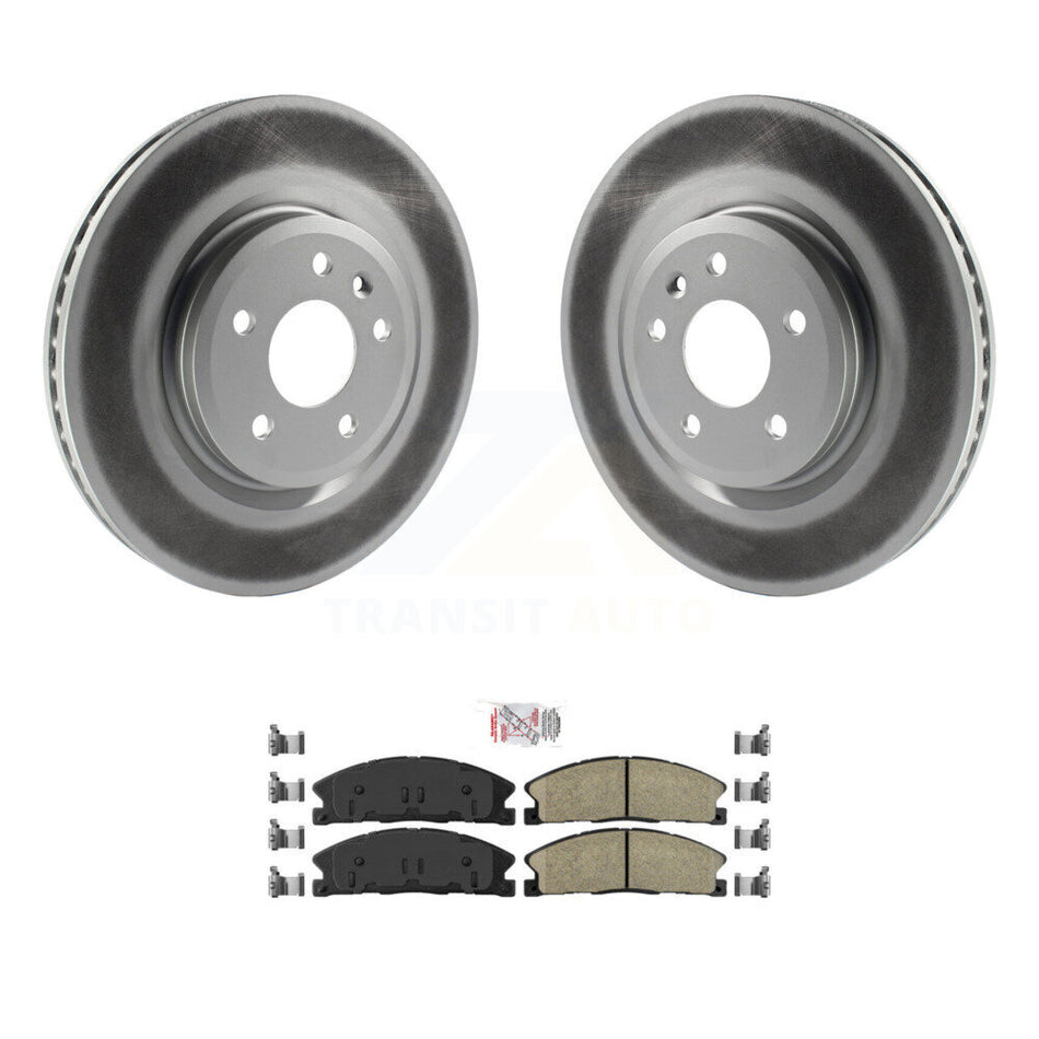 Front Coat Brake Rotors Ceramic Pad Kit For 13 Ford Explorer Sport With Heavy Duty Brakes KGA-100521