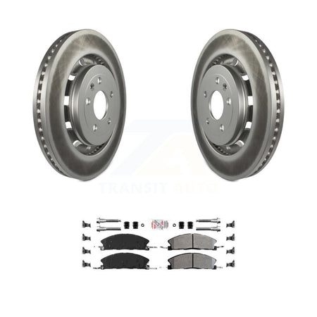 Front Coat Brake Rotor Semi-Metallic Pad Kit For Ford Explorer Flex Taurus Police Utility KGA-100523