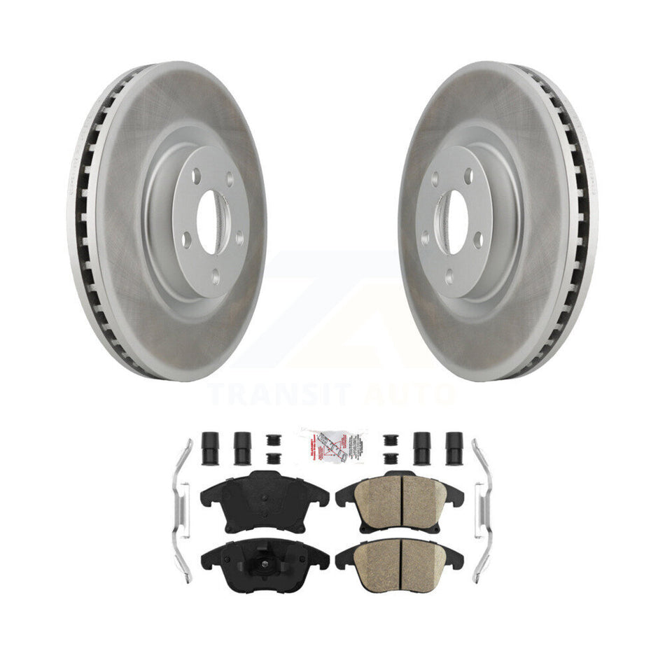Front Coat Disc Brake Rotors Ceramic Pad Kit For Ford Police Responder Hybrid SSV Plug-In KGA-100544