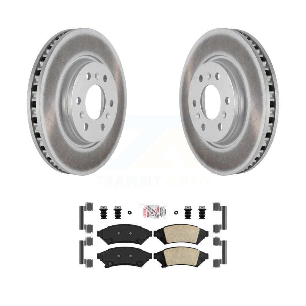 Front Coat Brake Rotor Ceramic Pad Kit For Pontiac Montana Chevrolet Uplander Buick Relay KGA-100545