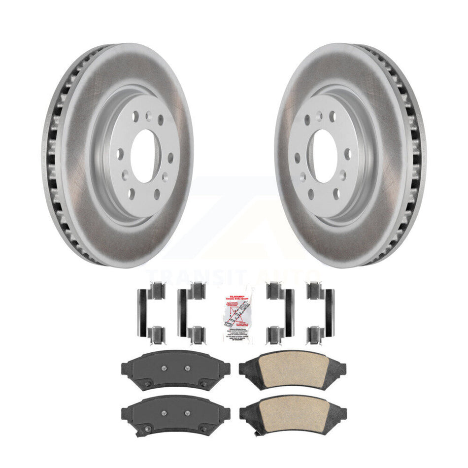 Front Coat Brake Rotor Ceramic Pad Kit For Pontiac Montana Chevrolet Uplander Buick Relay KGA-100546