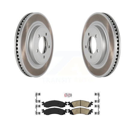 Front Coated Brake Rotor Ceramic Pad Kit For Ford Explorer Sport Trac Mercury Mountaineer KGA-100548