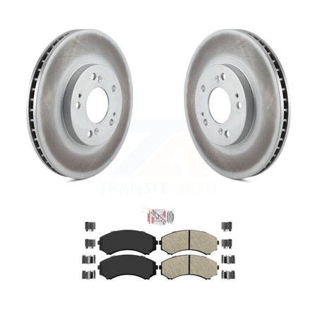 Front Coated Disc Brake Rotors And Semi-Metallic Pads Kit For Mitsubishi Endeavor KGA-100557